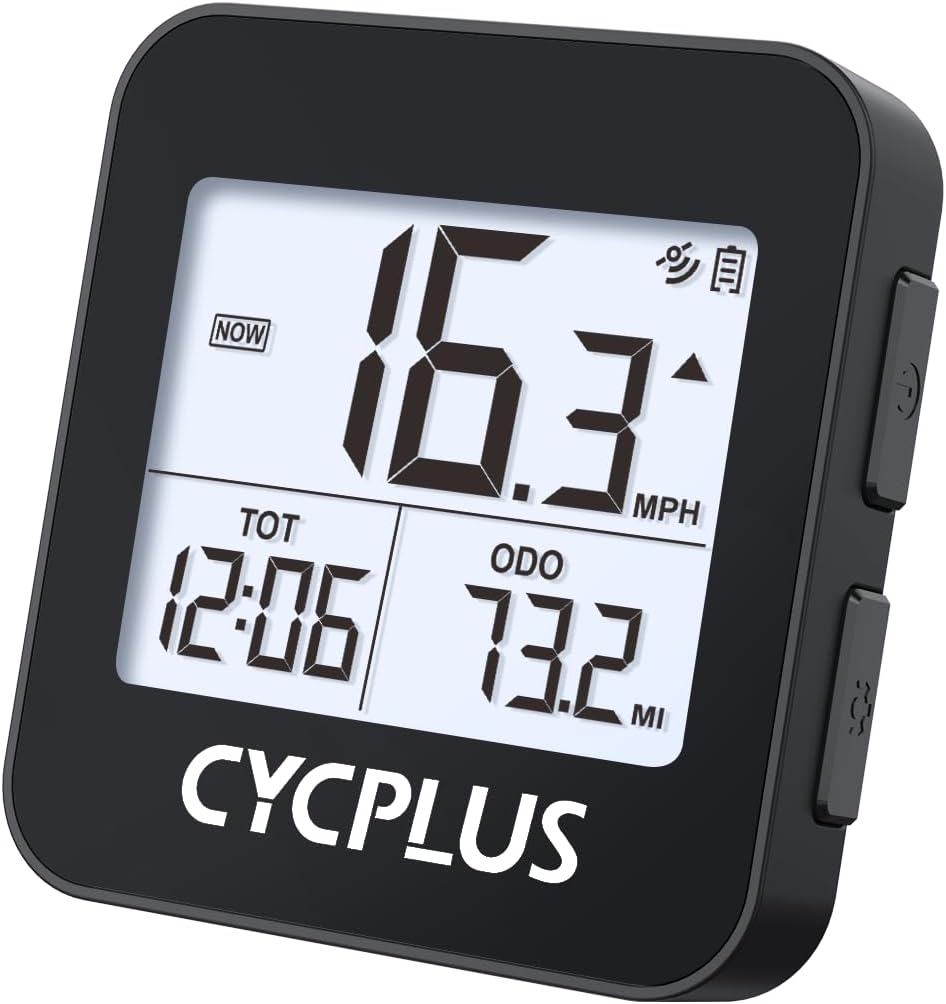 GPS Bike Computer, Wireless Cycling Computer with Automatic Backlight, Bicycle Speedometer Odometer with Waterproof and Large Battery, Provide Professional Data Analysis(New Upgraded)