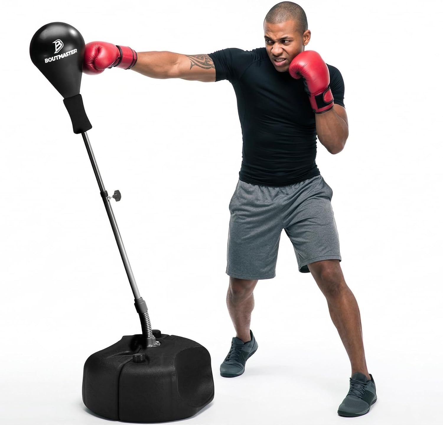 Tech Tools Punching Bag with Stand Adjustable Boxing Speed Bag Teens Adults