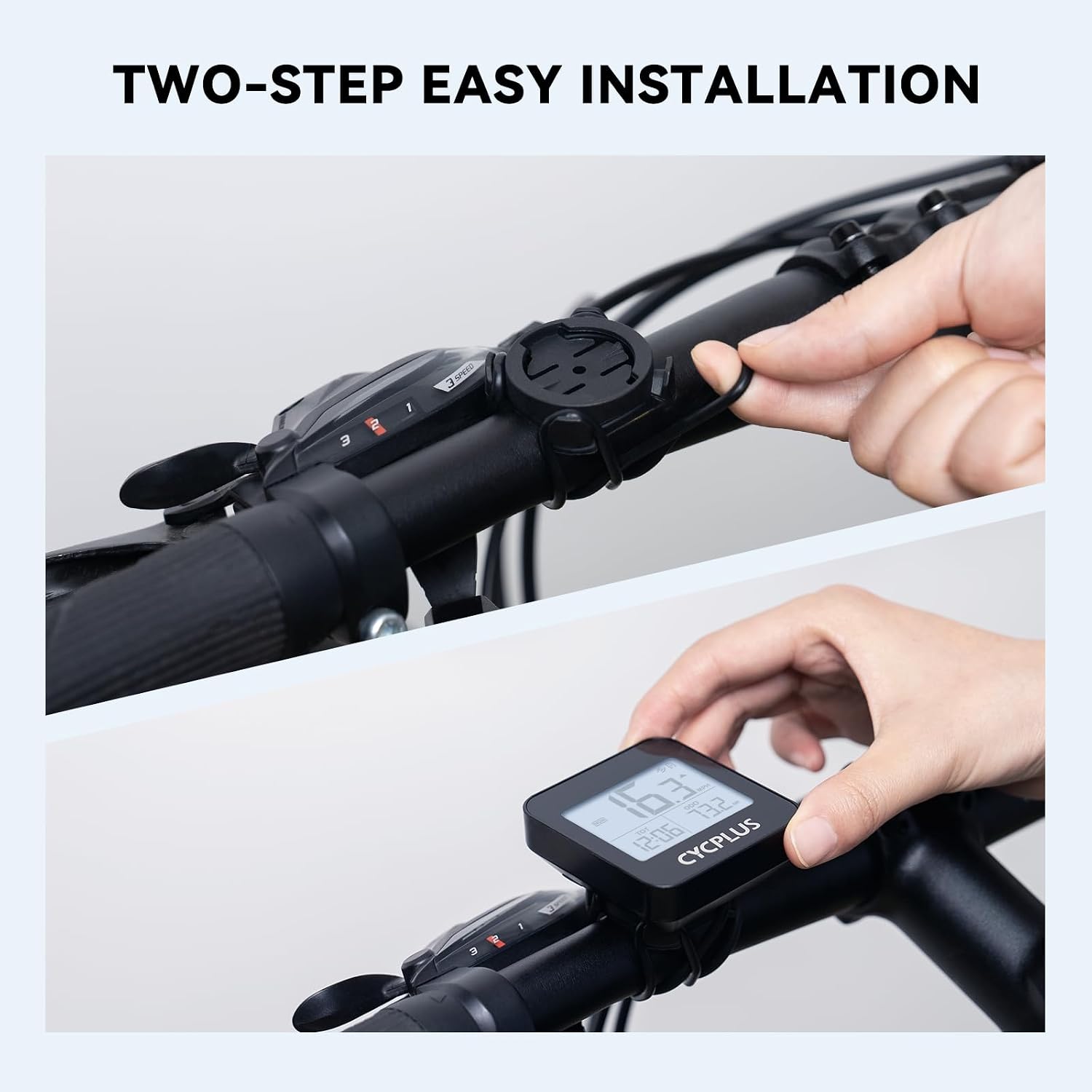 GPS Bike Computer, Wireless Cycling Computer with Automatic Backlight, Bicycle Speedometer Odometer with Waterproof and Large Battery, Provide Professional Data Analysis(New Upgraded)