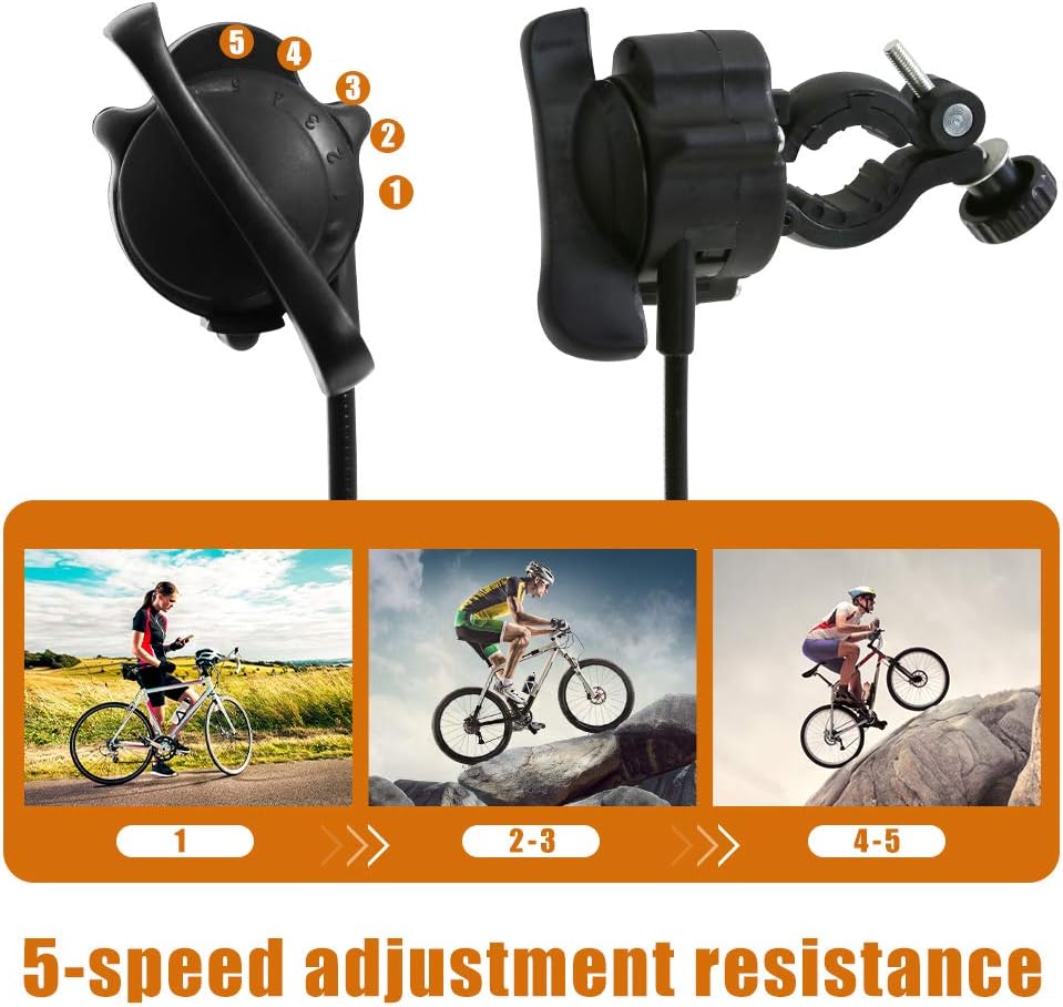 Bike Trainer Stand for Indoor Riding, Bicycle Exercise Training Stand with Magnetic Flywheel,Noise Reduction,5Resistance Settings Stationary Bike Resistance for Road