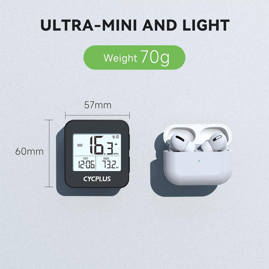 GPS Bike Computer, Wireless Cycling Computer with Automatic Backlight, Bicycle Speedometer Odometer with Waterproof and Large Battery, Provide Professional Data Analysis(New Upgraded)